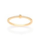 Anel skinny letra 18k com zircônias Letra s 513071 Rommanel Anel skinny letra 18k com zircônias Letra s 513071 Rommanel