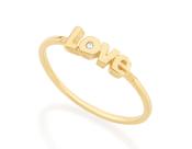 Anel skinny ring banhado a ouro 18k com zircônia Linha Permanente Rommanel