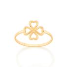 Anel skinny ring trevo de 4 folhas 18k 512875 Rommanel