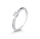 Anel solitario aro torcido moissanite 4mm 3ct joia de prata luxo möverich tamanho:17