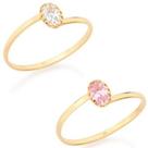 Anel solitário banhado ouro 3x 24k 18k e 22k feminino rommanel fino skinny zircônia oval branca rosa 512177 Anel solitário banhado ouro 3x 24k 18k e 22k feminino rommanel fino skinny zircônia oval branca rosa 512177