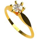 Anel solitario canoa diamante ouro 18k Anel solitario canoa diamante ouro 18k
