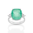 Anel Solitário Com Cristal Fusion Turmalina Rommanel 810394 Tamanho:16Cor:VERDE CLARO