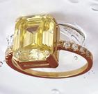 Anel solitário em Ouro 18k750 com moissanite Fancy Joias luxo Rosangela Lima Anel solitário em Ouro 18k750 com moissanite Fancy Joias luxo Rosangela Lima