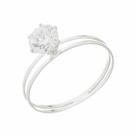 Anel Solitário Feminino Aparador Aro Duplo Prata 925 Com Zircônia Anel Solitário Feminino Aparador Aro Duplo Prata 925 Com Zircônia