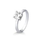 Anel solitario moissanite 6.5mm 1ct joia deprata luxo möverich tamanho:17