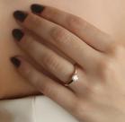 Anel solitario moissanite5mm 0.5ct joia de prata luxo möverich tamanho:12
