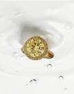 Anel solitário ouro 18k com moissanite fancy GRA aro 19 luxo Rosangela Lima Joias Anel solitário ouro 18k com moissanite fancy GRA aro 19 luxo Rosangela Lima Joias