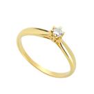 Anel Solitario Ouro 18k Diamante Branco Sintetico FMJ1509 k250 Anel Solitario Ouro 18k Diamante Branco Sintetico FMJ1509 k250
