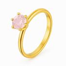 Anel Solitário Rose Pedra Zirconia Banhado Ouro 18k 2mm Tradicional Anatômico Tunsgtênio
