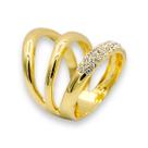 Anel Strass 3 fios AN3578