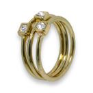 Anel Strass Triplo (3 unidades) AN3571 Anel Strass Triplo (3 unidades) AN3571