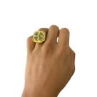 Anel Trevo 4 Folhas Ajustável - Banhado a Ouro 18k Anel Trevo 4 Folhas Ajustável - Banhado a Ouro 18k