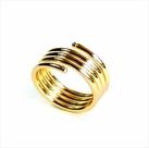 Anel Tubular Aro 4 Voltas Banho De Ouro 18k 1813