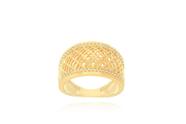 Anel vazado filigrana com banho de ouro 18K e zircônias incolores aro 17 Anel vazado filigrana com banho de ouro 18K e zircônias incolores aro 17