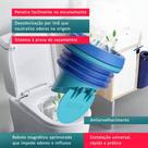 Anel Vedação Vaso Sanitário Universal Anti Odor com Válvula Anti Refluxo Flange