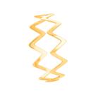 Anel Zig Zag Liso em Ouro 18K - AU14429