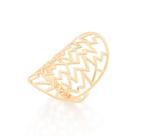Anel Zig Zag Rommanel Folheado a Ouro