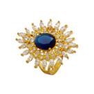Anel Zircônia Dourado AN3515