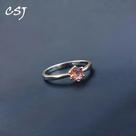 Anel Zultanite Feminino - Prata Esterlina 925, Mudança de Cor, 5mm