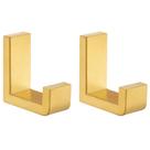 Ângulo de gancho de toalha Simple Brushed Gold 304 em aço inoxidável