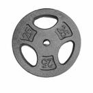 Anilha CAP Barbell 25 lb Cinza com Pegada de 1 polegada