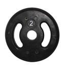 Anilha de Ferro Fundido Injetada Alça Lateral 2,0Kg