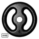 Anilha de Ferro Fundido Pintada 4 Kg Preto