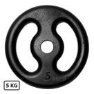 Anilha de Ferro Fundido Pintada 5 Kg Preta