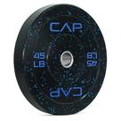 Anilha de Peso CAP Barbell 45 lb Bumper Olímpica Preta