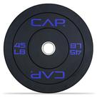 Anilha de Peso CAP Barbell 45 lb Olímpica Bumper Preta