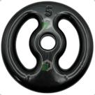 Anilha Emborrachada 5 Kg - Preta