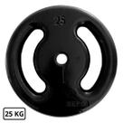 Anilha Emborrachada Fitness 25 Kg Preta