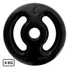 Anilha Emborrachada Fitness 4 Kg Preta