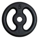 Anilha Ferro Fundido 5kg Pintada Cor Preta com Furo 31mm