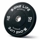 Anilha Olímpica Bumper 10kg One Life Sports Unid Exercício Funcional