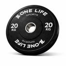 Anilha Olímpica Bumper 20kg One Life Sports Unid Treino