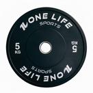 Anilha Olímpica Bumper 5kg One Life Sports Unid Exercício Funcional