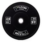 Anilha Olímpica Bumper Exercício Funcional 15kg Flexbe Fitness