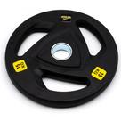 Anilha Olímpica Polyurethane Ahead Sports com Pegada Cromada 15kg