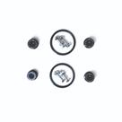 Anilha para-choque kit com 4 unidades preta (apl-1) lowv