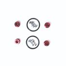 Anilha para-choque kit com 4 unidades vermelha (apl-3) lowv