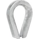 Anilha Sapatilho Vonder 1/4" 6,35 Mm Zincado Aço Carbono Para Laços E Ilhoses De Cabo De Aço
