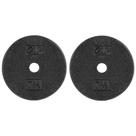 Anilhas de Peso CAP Barbell 3,5 kg Jogo com 2 Pretas Anilhas de Peso CAP Barbell 3,5 kg Jogo com 2 Pretas