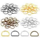 Anillas en D Swpeet 120 Piezas 30 mm de Metal para Hardware, Bolsas y Manualidades DIY