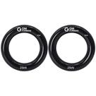 Anillo de Rappel Grande Negro GM CLIMBING 25kN para Escalada en Roca Arborista Rescate Slackline Hamaca Paquete de 2