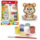 Animais de Brinquedo Para Colorir Pintar C/6 Tintas e Pincel Animais de Brinquedo Para Colorir Pintar C/6 Tintas e Pincel