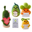 Animais de crochê Jpaklpe Funny Gifts Positive Potato 4 unidades