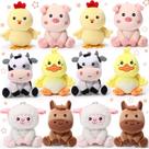 Animais de fazenda de pelúcia Suilung Mini, brinquedos de pelúcia de 10 cm, 12 unidades Animais de fazenda de pelúcia Suilung Mini, brinquedos de pelúcia de 10 cm, 12 unidades