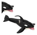 Animal Aquatico Baleia Orca Borracha Macia Fundo Mar Grande